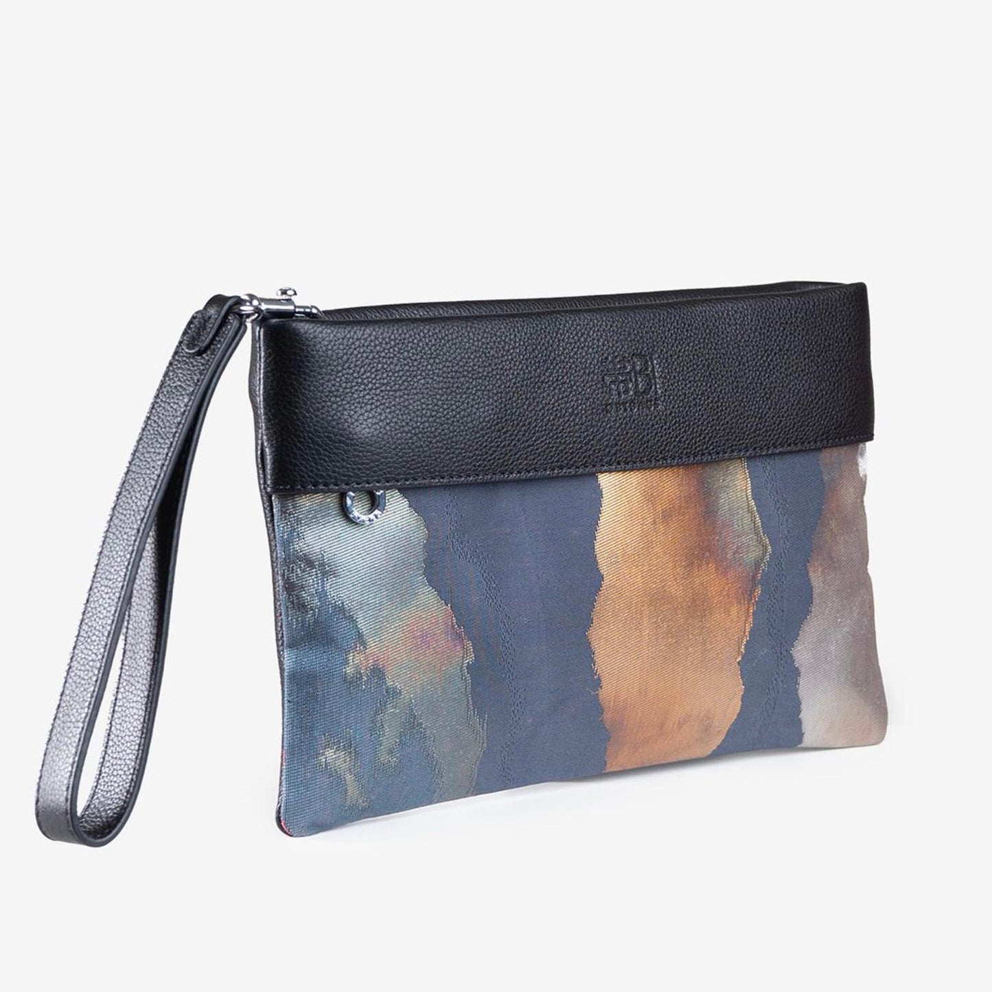 Vintage Obi & Leather Clutch Bag – One-of-a-Kind Handmade Evening Purse