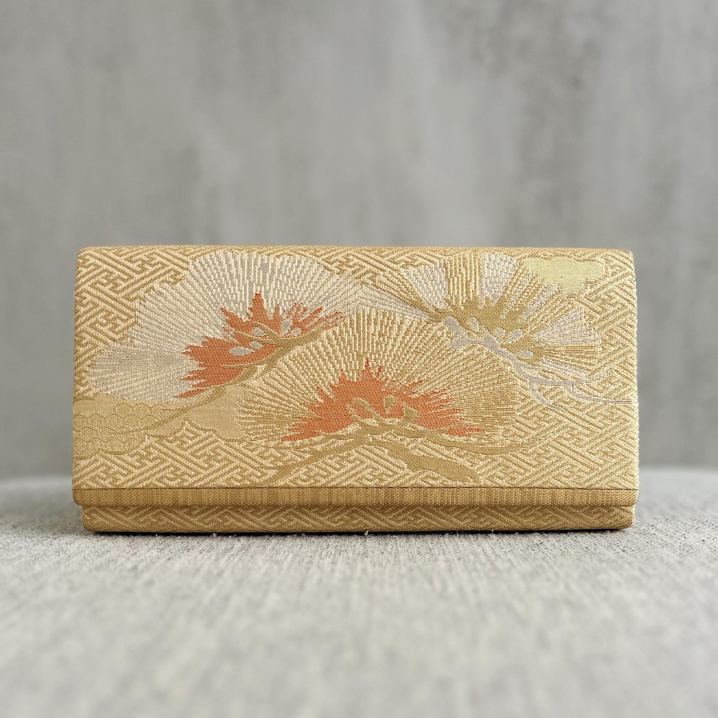 Gold and Dust Orange Brocade Beloved Japanese Clutch