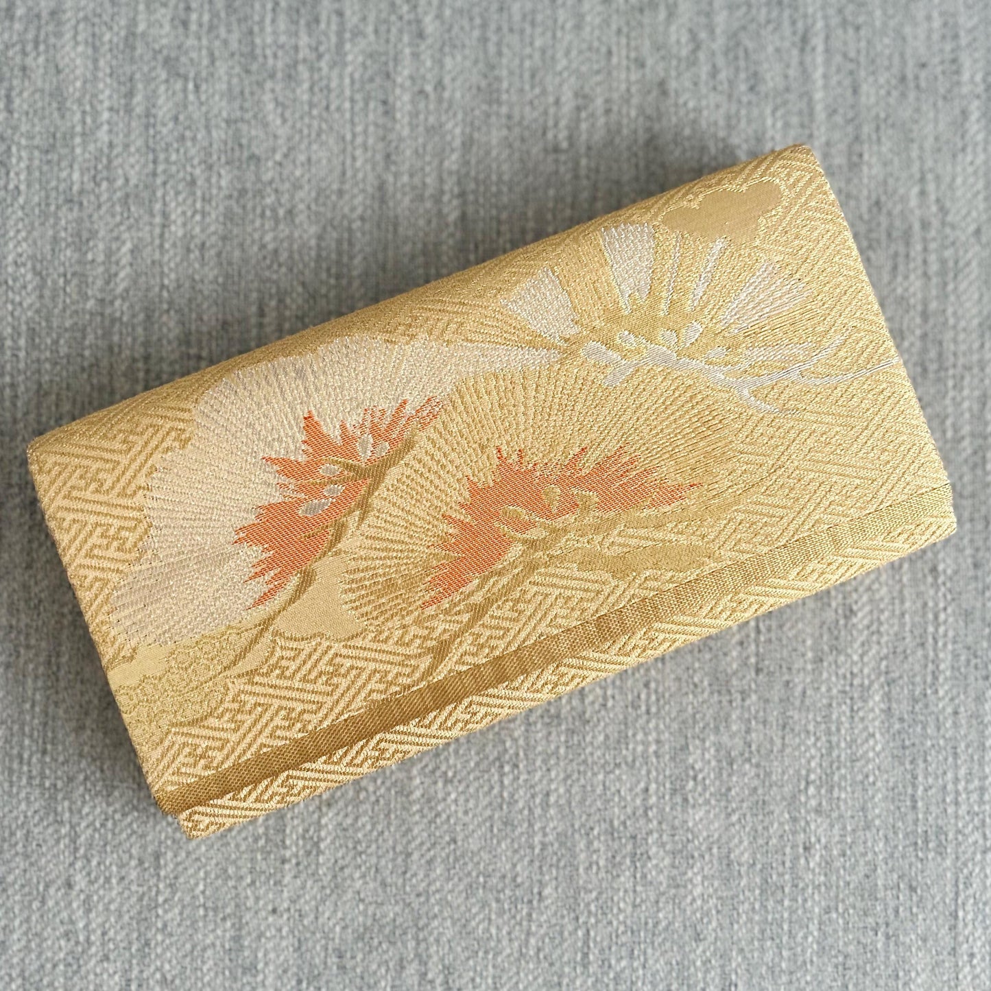 Gold and Dust Orange Brocade Beloved Japanese Clutch