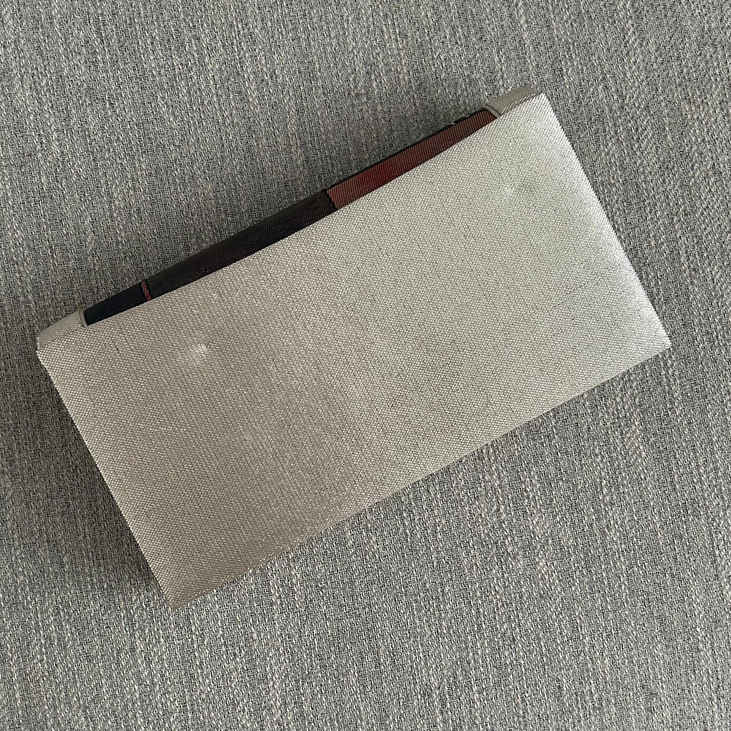 Earthy Red and Purple Blue Authentic Vintage Japanese Clutch Bag