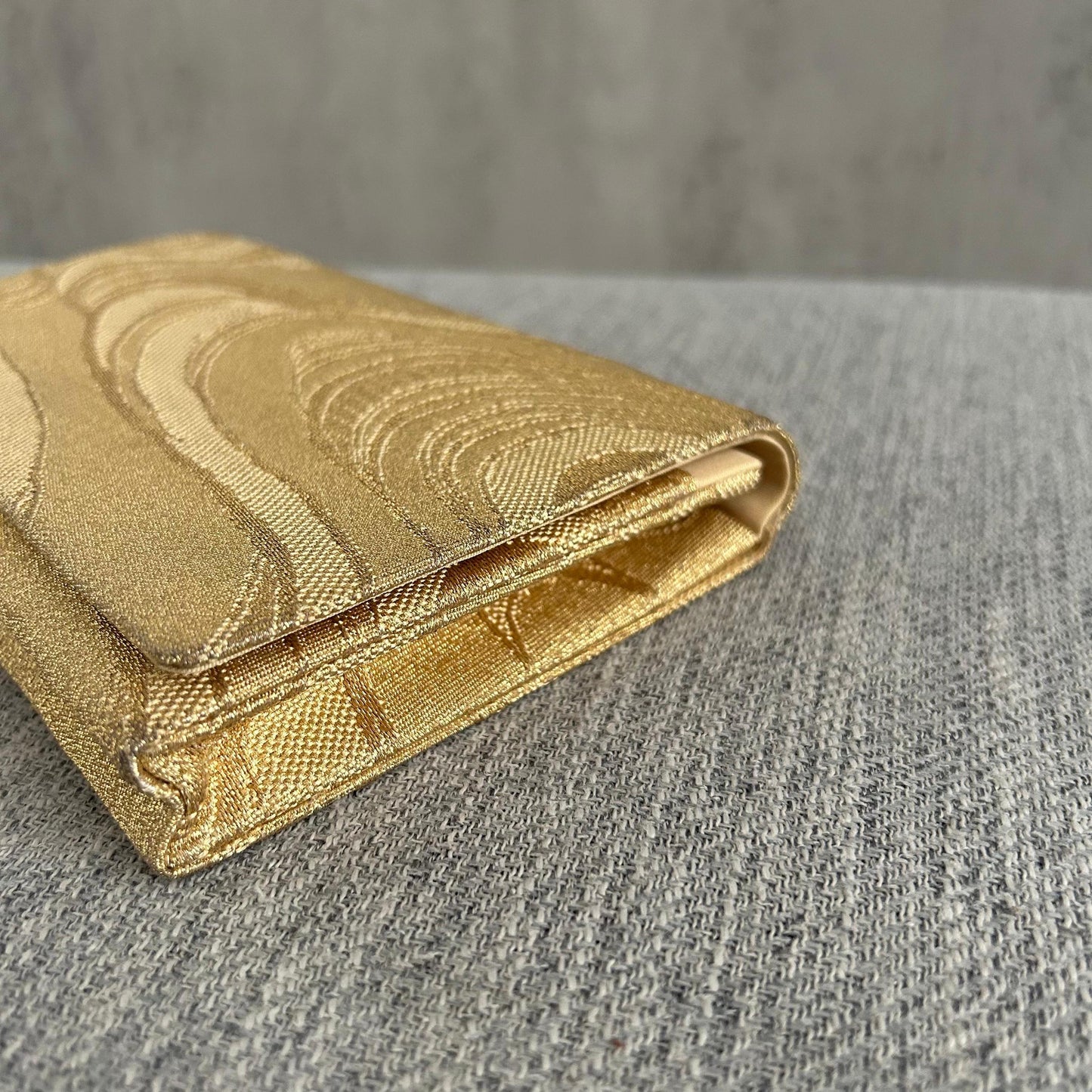 Genuine Vintage Japanese Clutch Bag with Elegant Wave Pattern