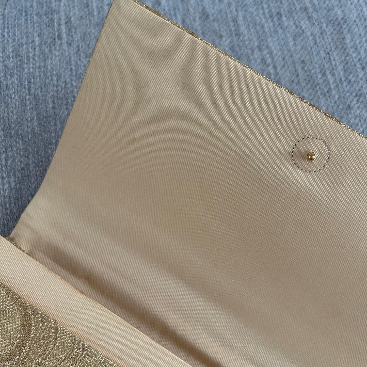 Genuine Vintage Japanese Clutch Bag with Elegant Wave Pattern