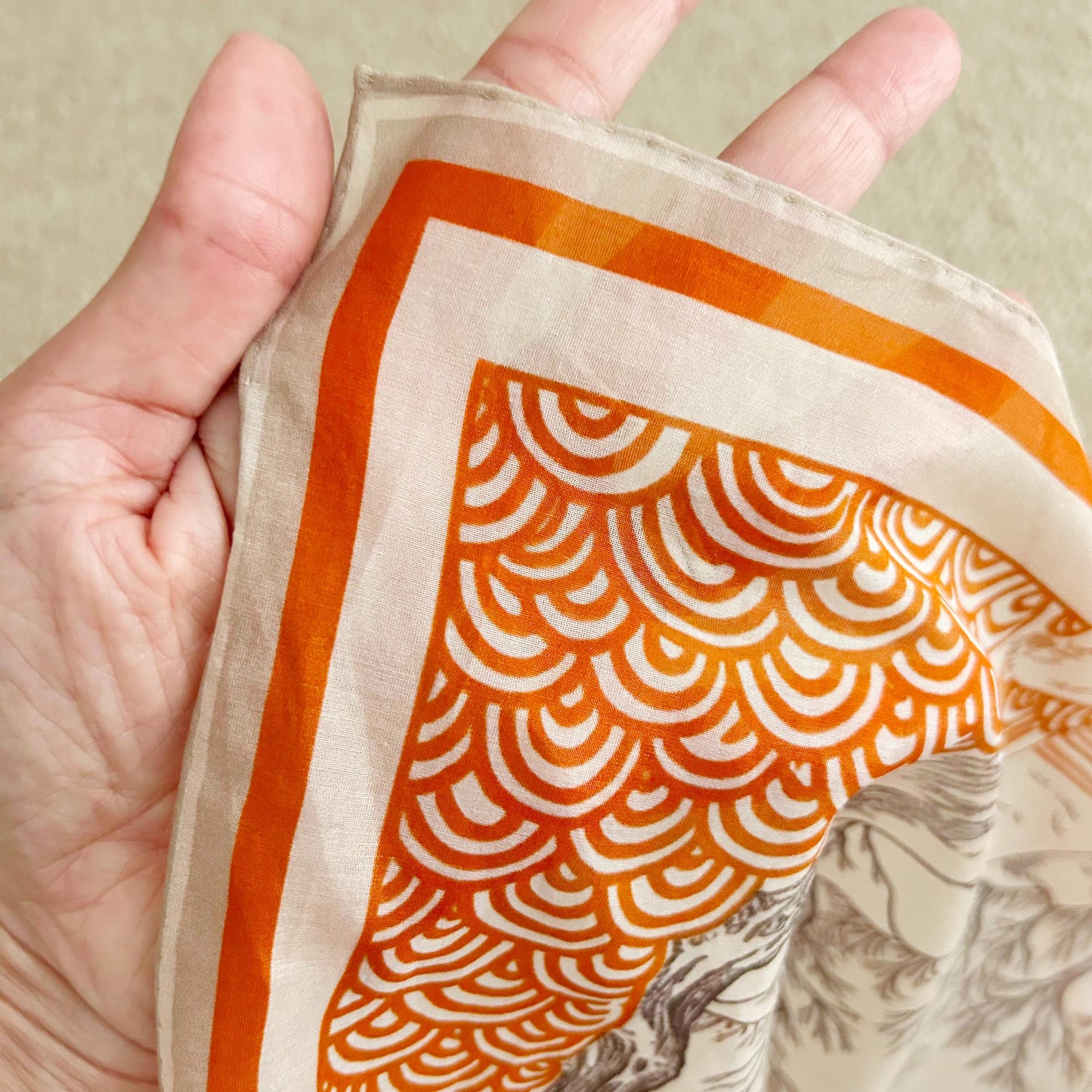 Mount Fuji Silk Scarf – Cotton-Silk Blend, Symbolic Gift of Serenity & Strength